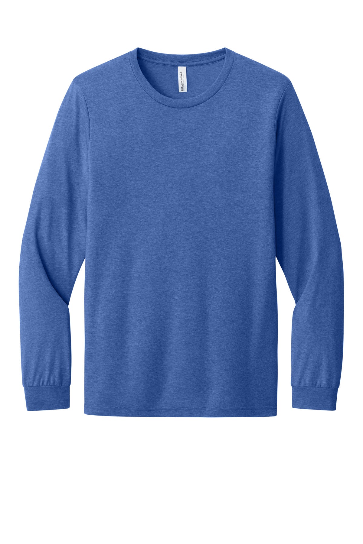 BELLA+CANVAS Unisex Triblend Long Sleeve Tee - Blue Triblend