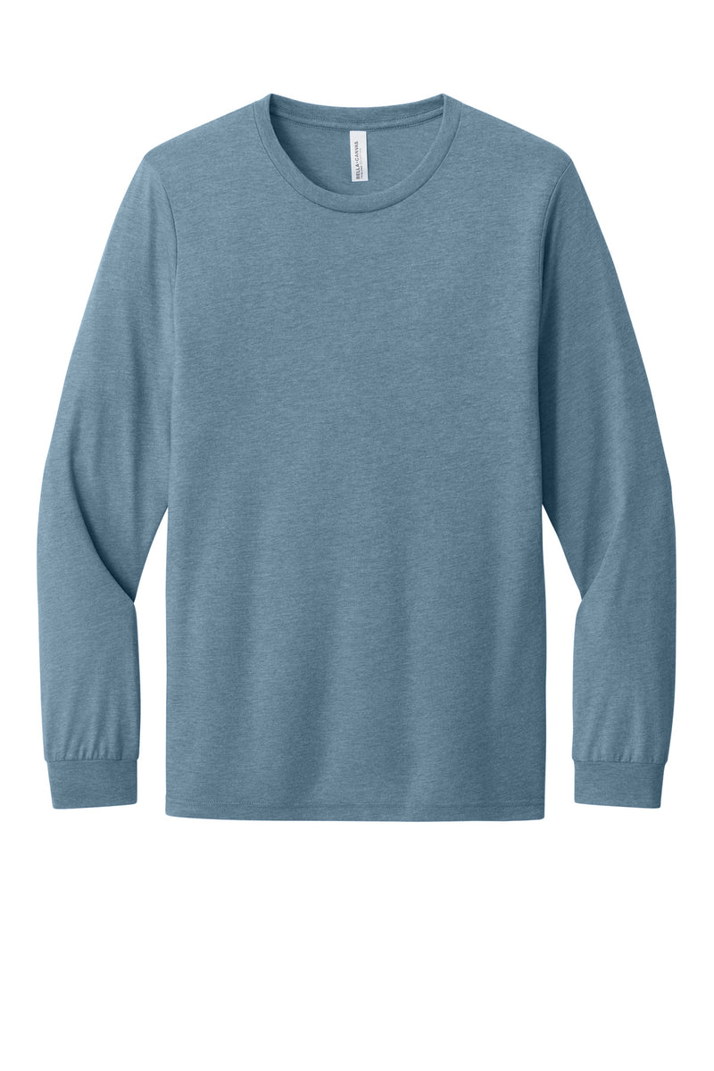 BELLA+CANVAS Unisex Triblend Long Sleeve Tee - Denim Triblend