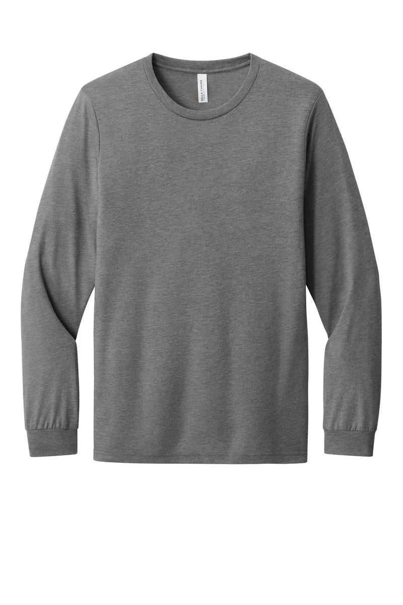 BELLA+CANVAS Unisex Triblend Long Sleeve Tee - Grey Triblend