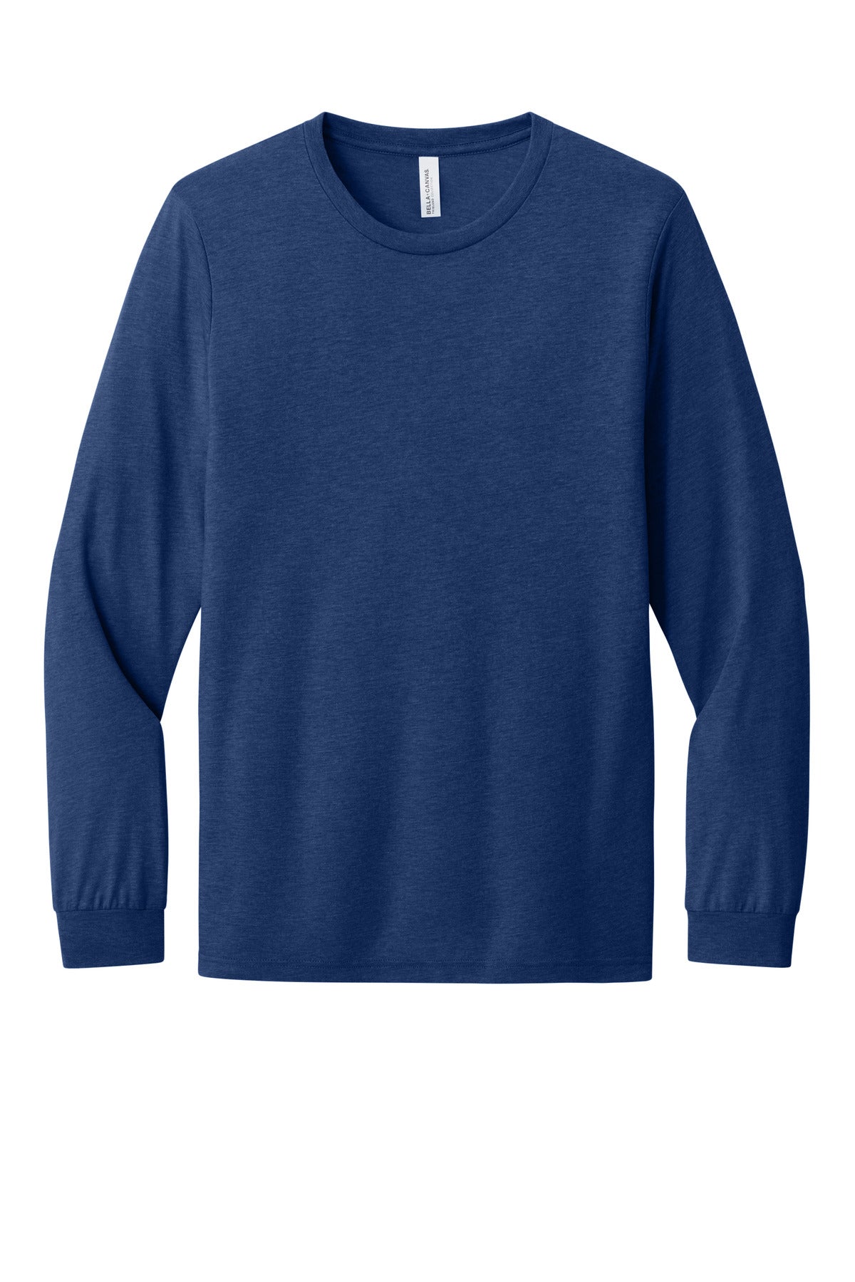 BELLA+CANVAS Unisex Triblend Long Sleeve Tee - Navy Triblend