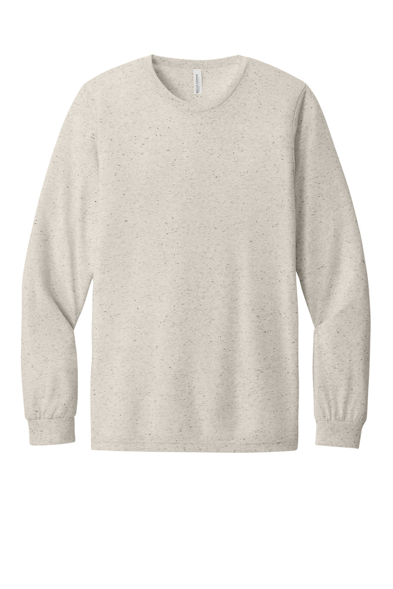 BELLA+CANVAS Unisex Triblend Long Sleeve Tee - Oatmeal Triblend