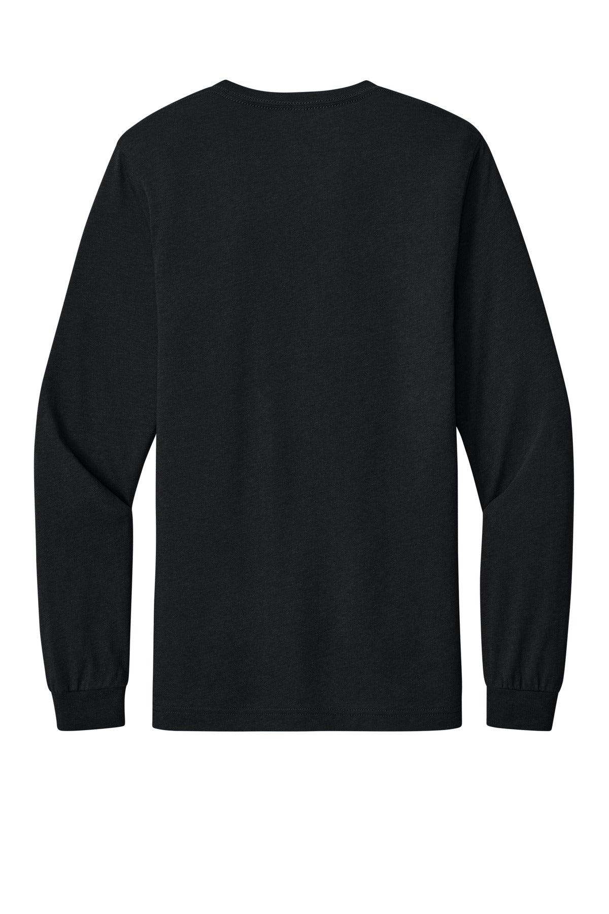 BELLA+CANVAS Unisex Triblend Long Sleeve Tee - Solid Black Triblend