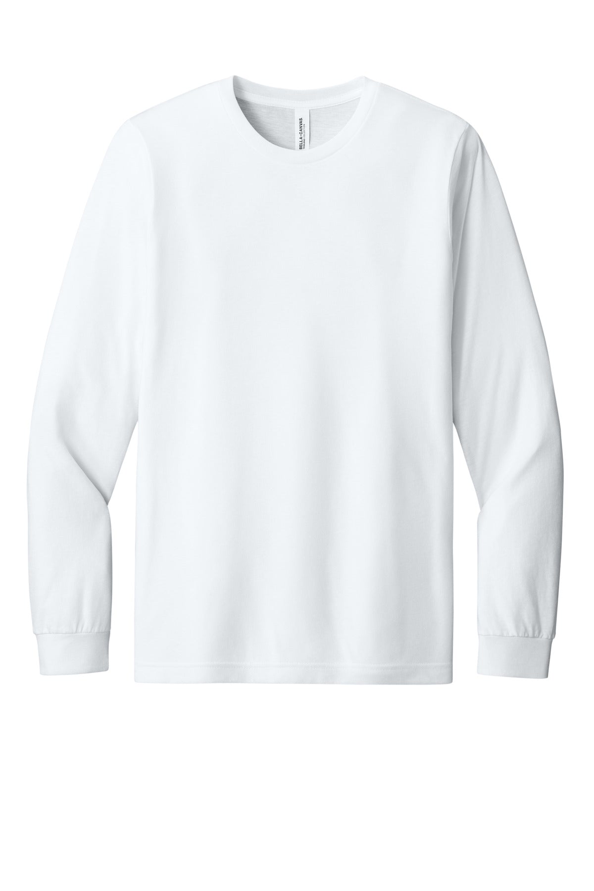 BELLA+CANVAS Unisex Triblend Long Sleeve Tee - Solid White Triblend