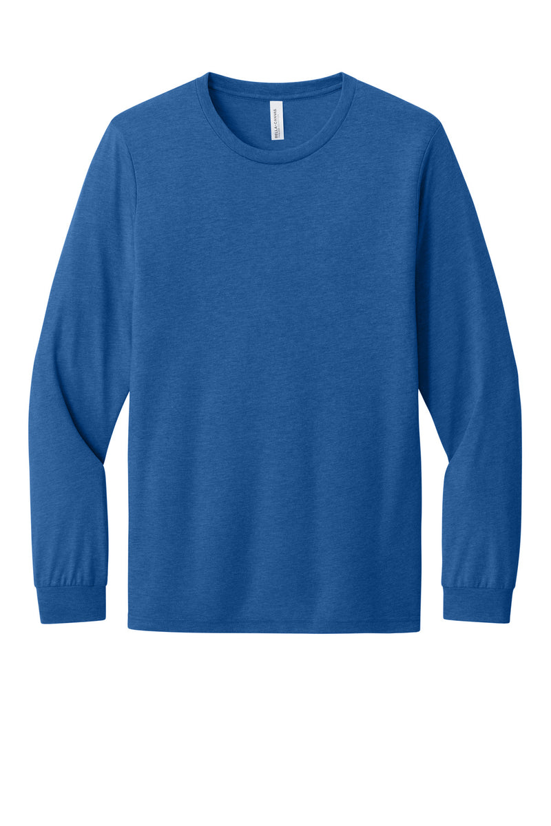 BELLA+CANVAS Unisex Triblend Long Sleeve Tee - True Royal Triblend