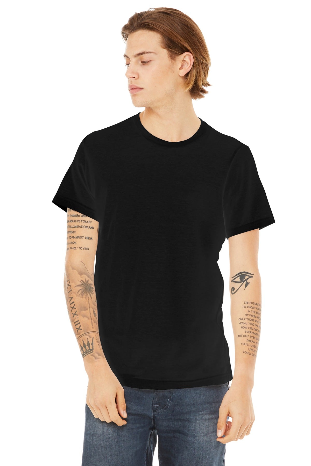 BELLA+CANVAS  Unisex Poly-Cotton Short Sleeve Tee - Black