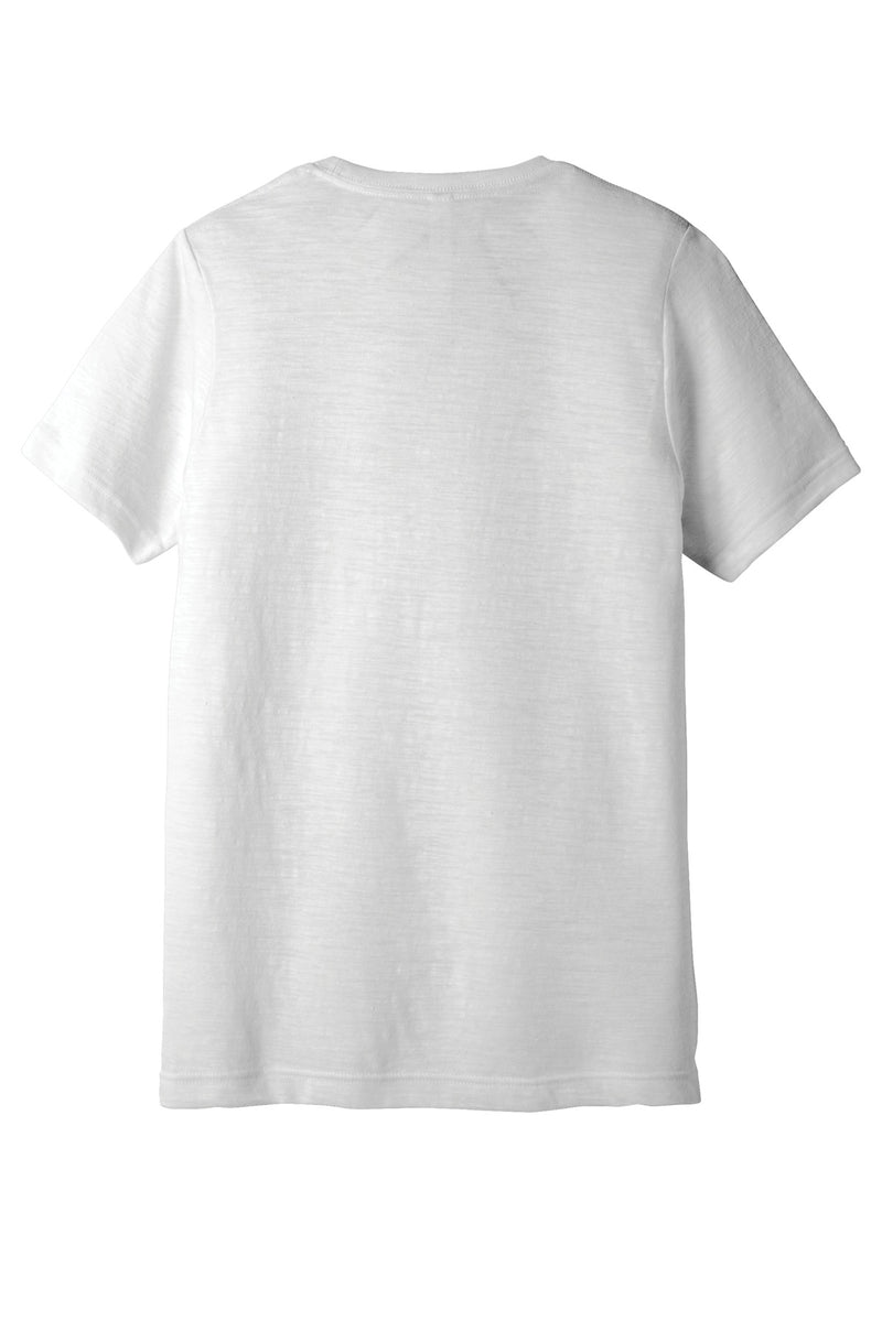 BELLA+CANVAS  Unisex Poly-Cotton Short Sleeve Tee - White Slub