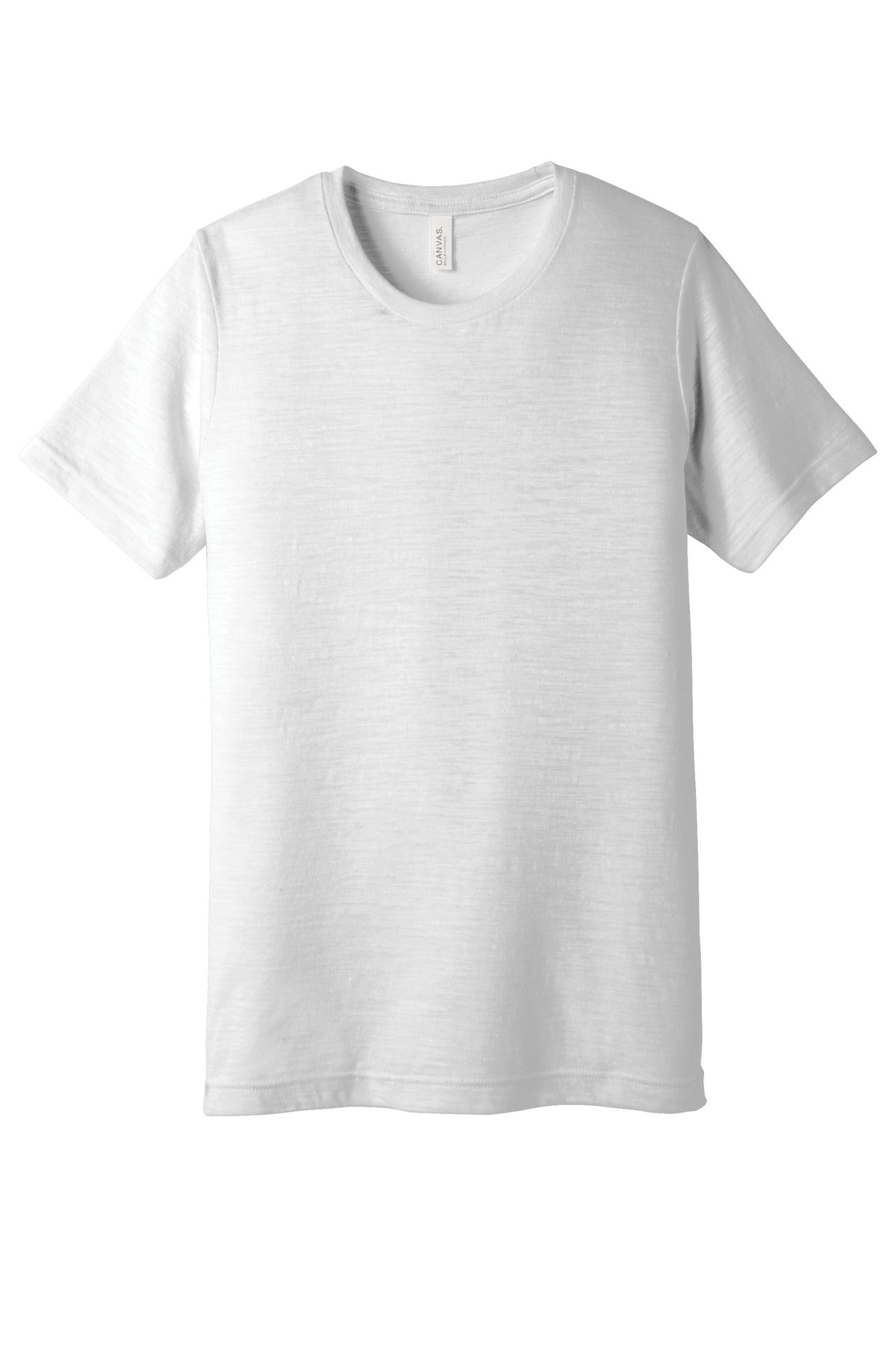 BELLA+CANVAS  Unisex Poly-Cotton Short Sleeve Tee - White Slub