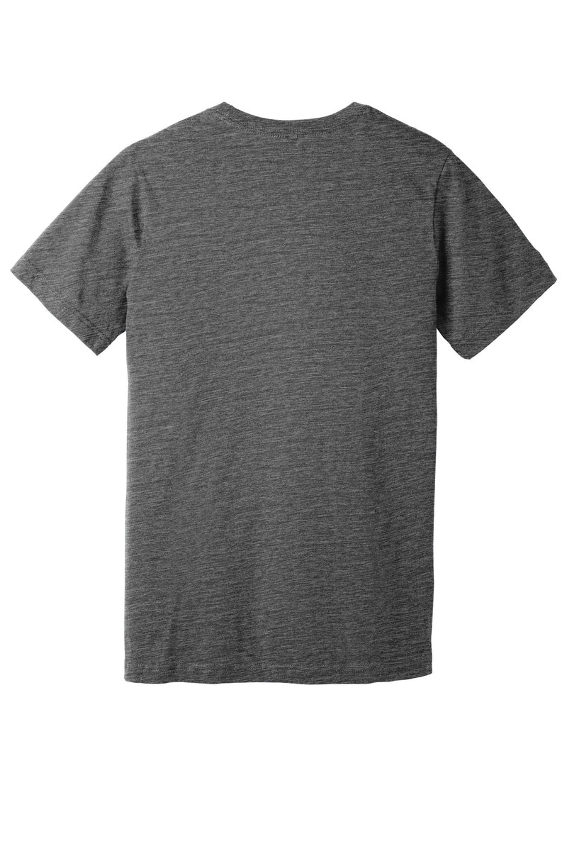 BELLA+CANVAS Unisex Textured Jersey V-Neck Tee - Asphalt Slub