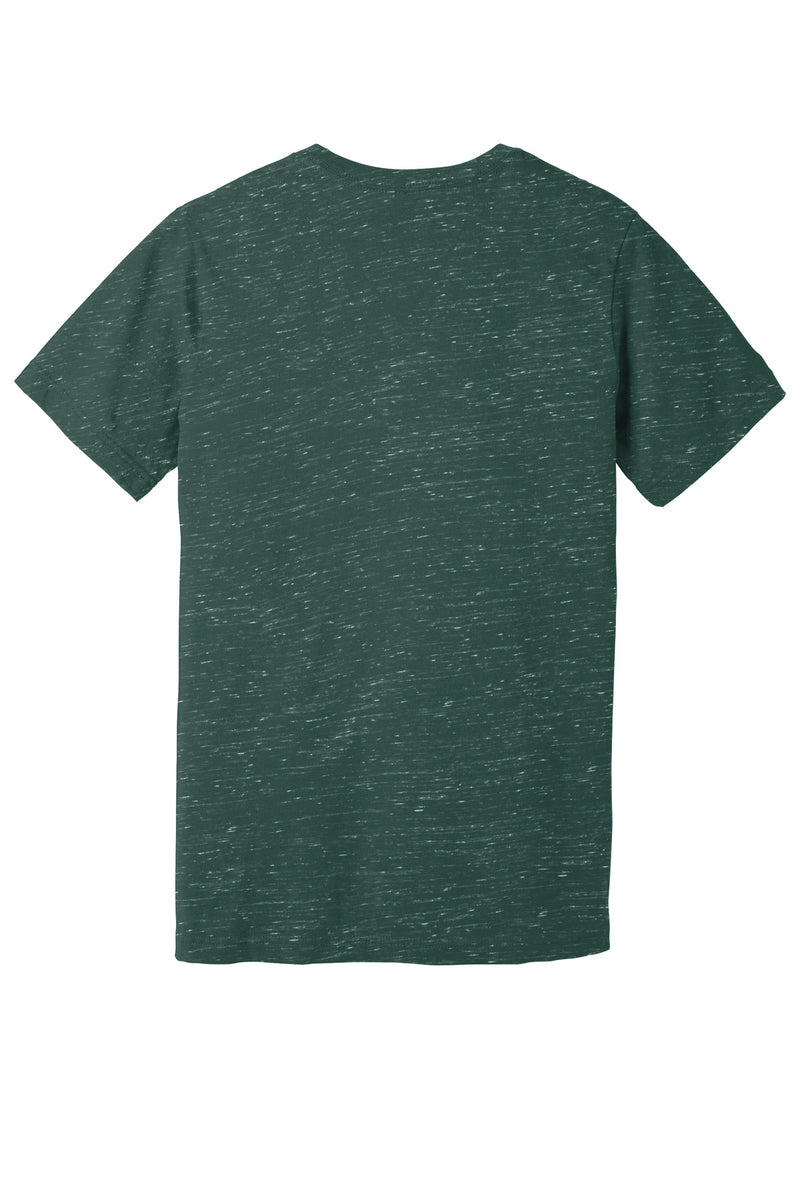 BELLA+CANVAS Unisex Textured Jersey V-Neck Tee - Forest Marble