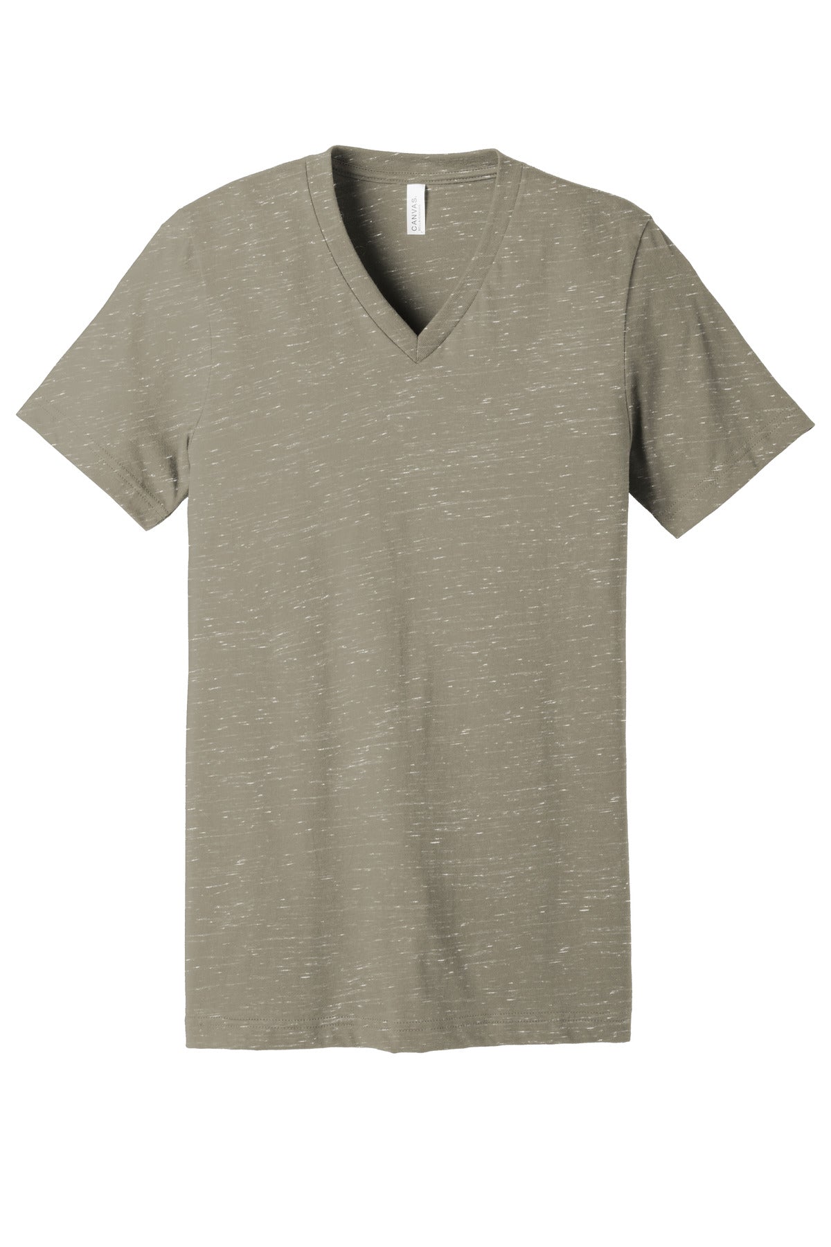 BELLA+CANVAS Unisex Textured Jersey V-Neck Tee - Stone Marble