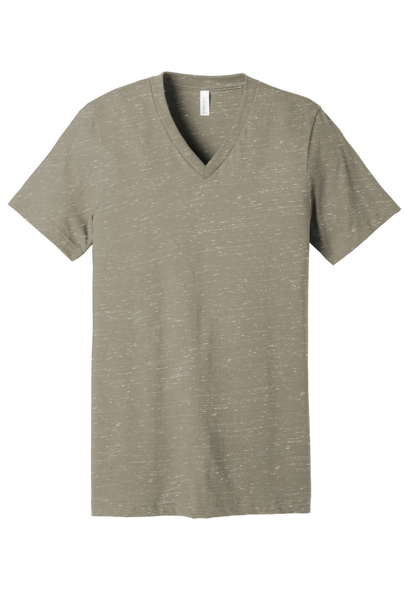BELLA+CANVAS Unisex Textured Jersey V-Neck Tee - Stone Marble