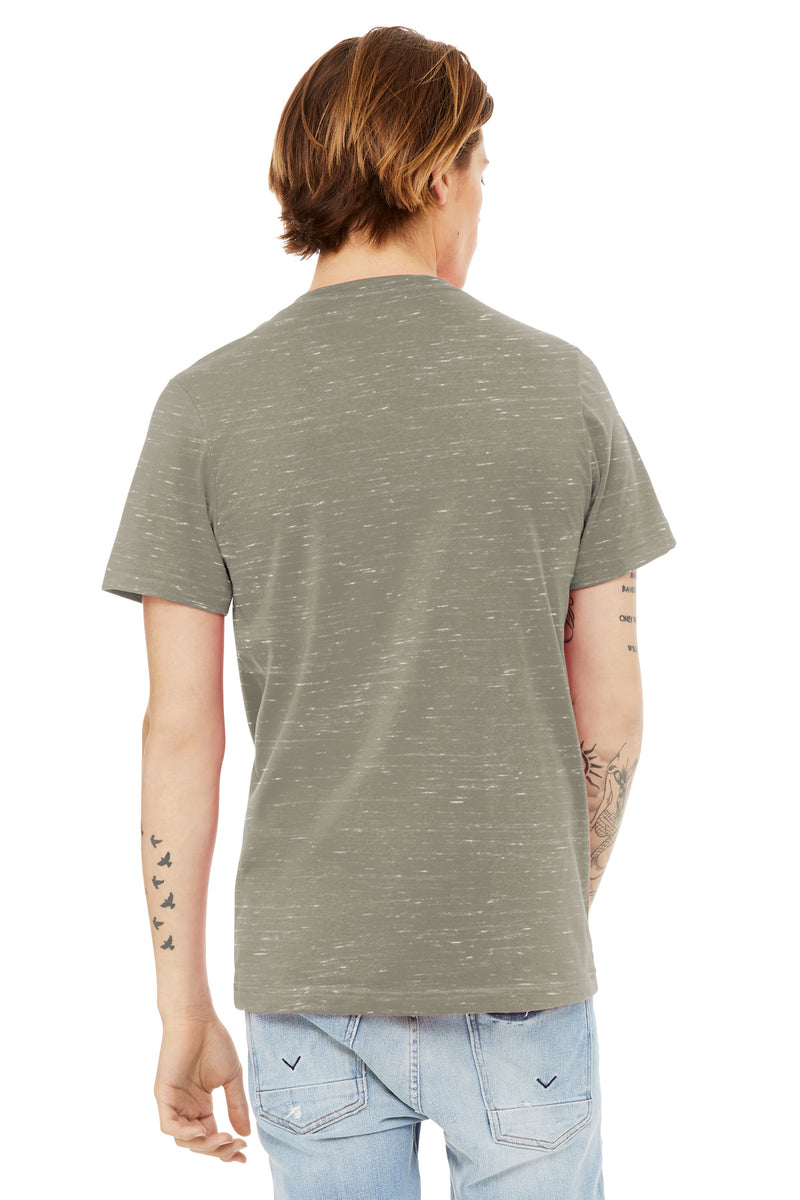 BELLA+CANVAS Unisex Textured Jersey V-Neck Tee - Stone Marble