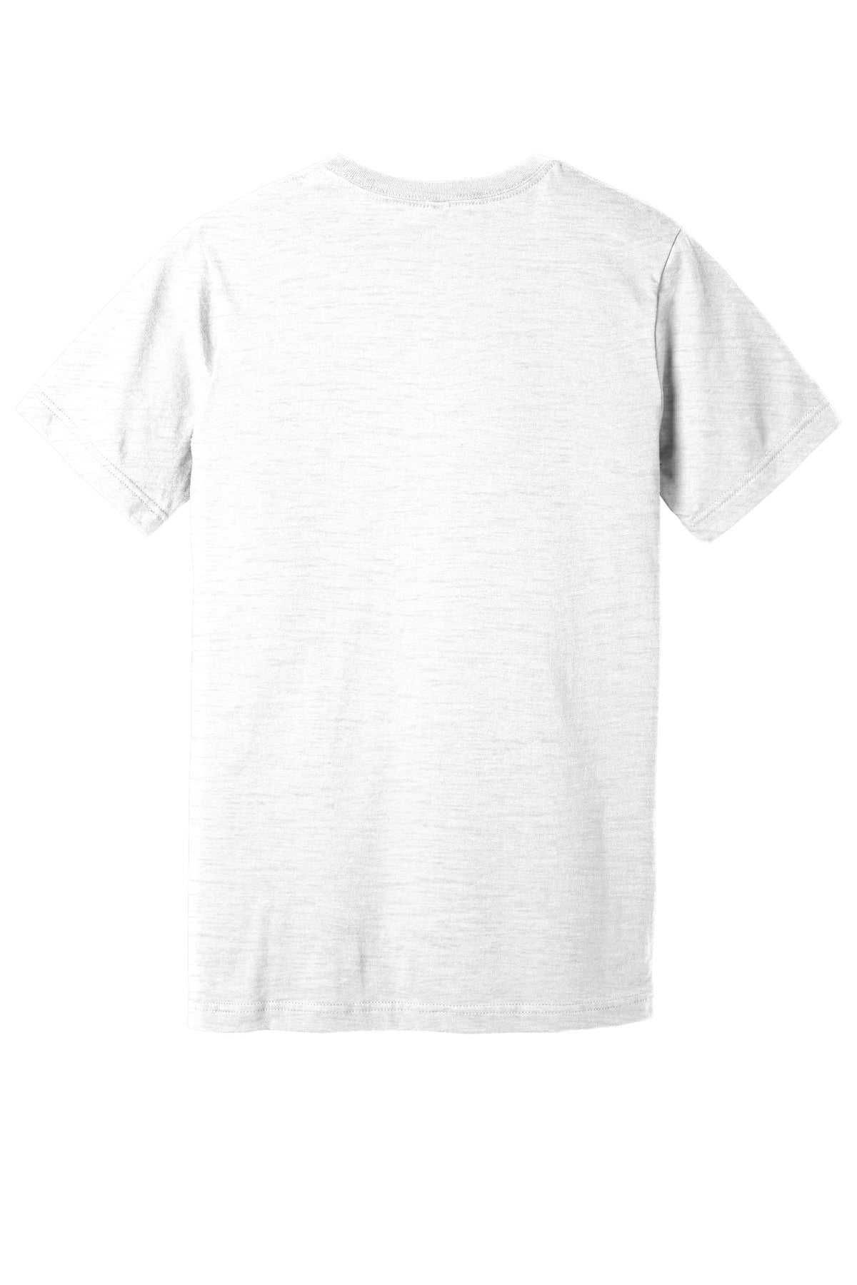 BELLA+CANVAS Unisex Textured Jersey V-Neck Tee - White Slub