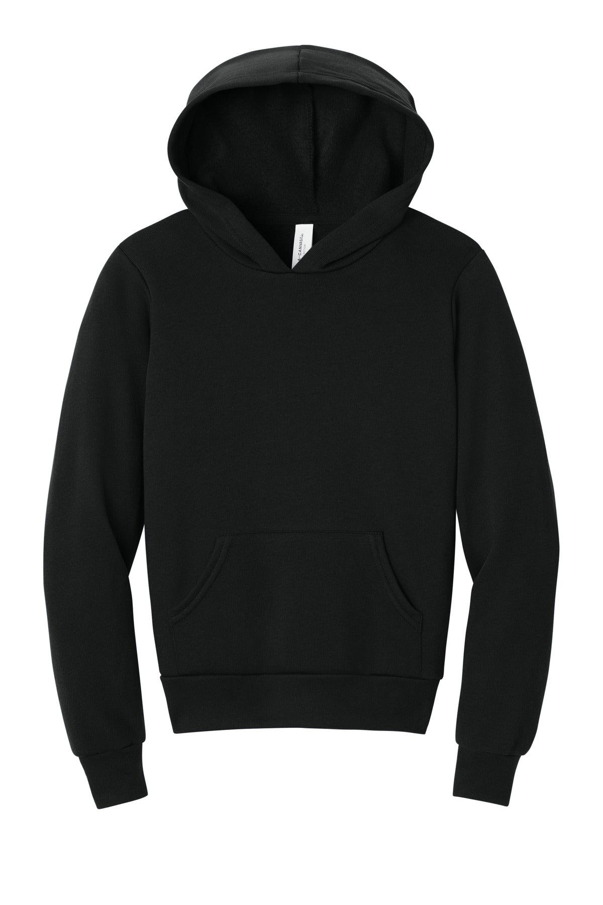 BELLA+CANVAS  Youth Sponge Fleece Pullover Hoodie - Black