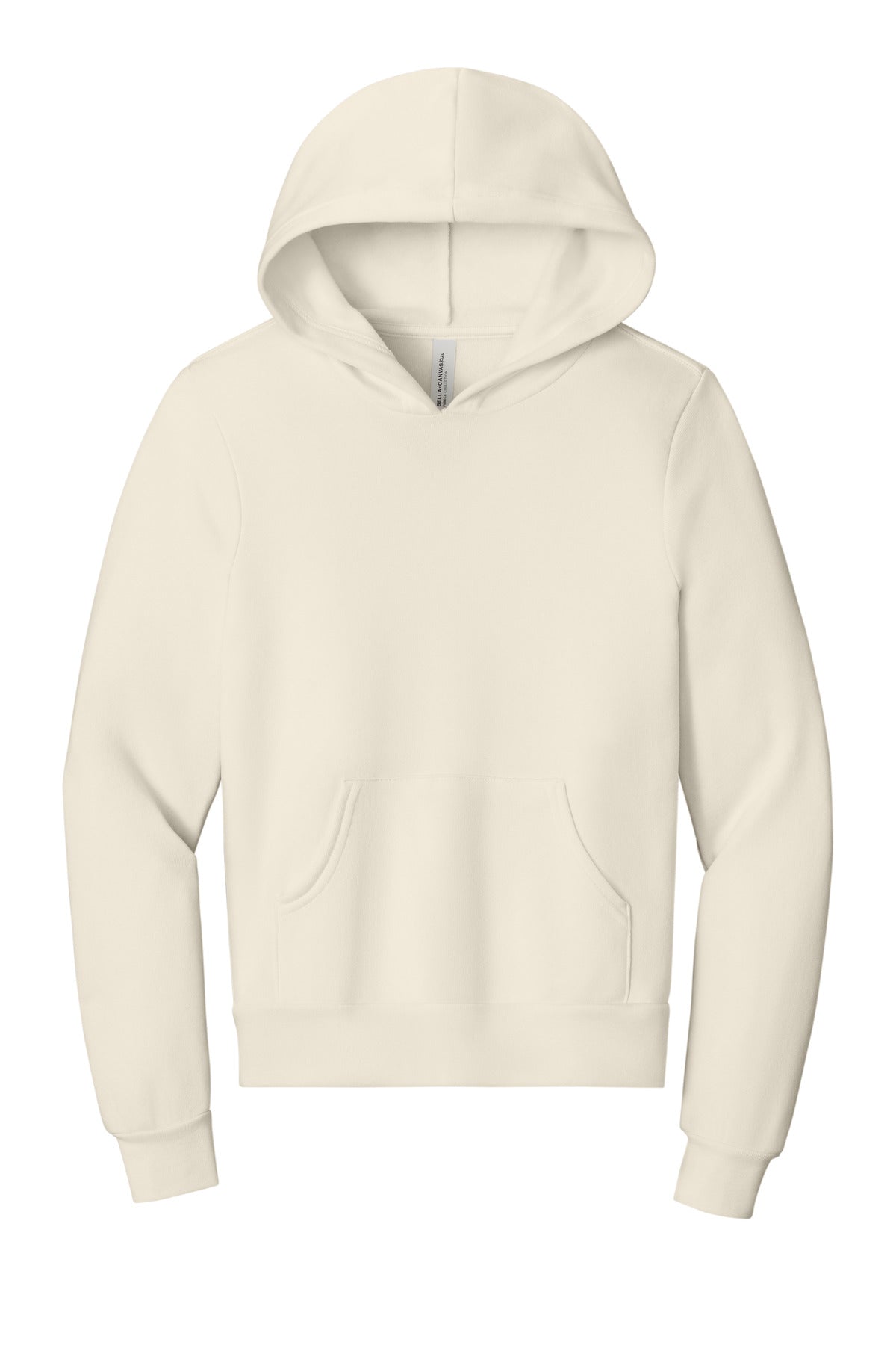 BELLA+CANVAS  Youth Sponge Fleece Pullover Hoodie - Natural