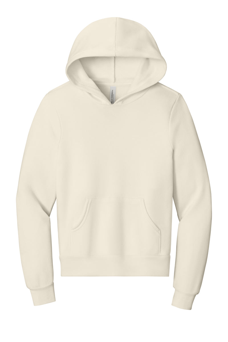 BELLA+CANVAS  Youth Sponge Fleece Pullover Hoodie - Natural