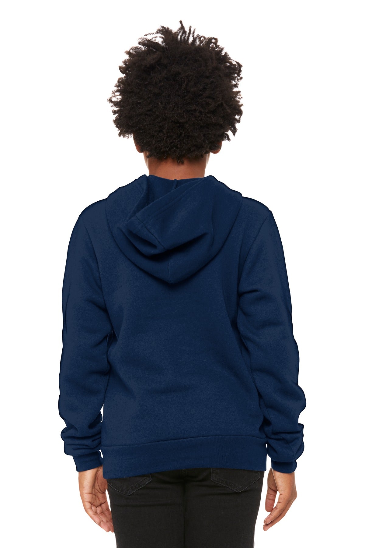 BELLA+CANVAS  Youth Sponge Fleece Pullover Hoodie - Navy