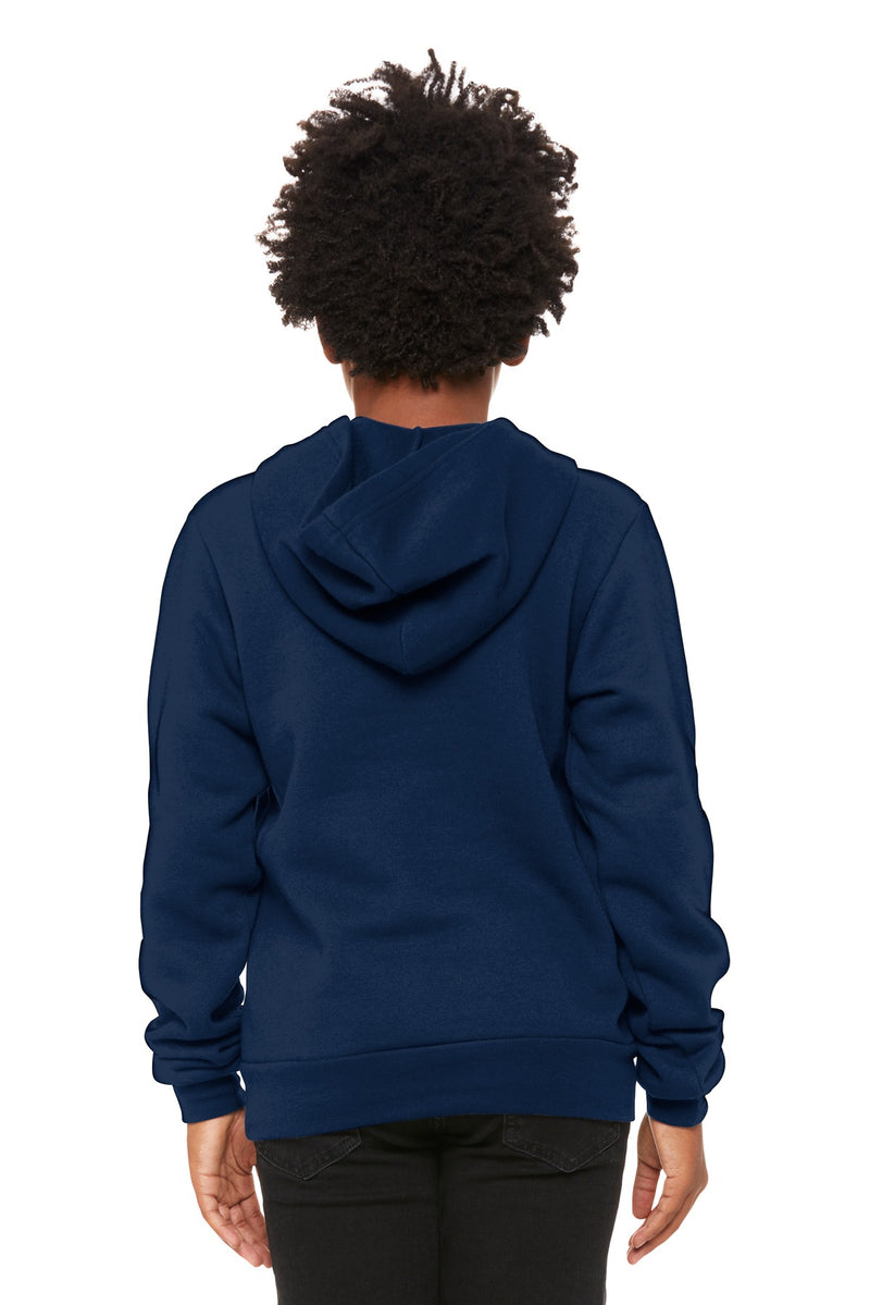 BELLA+CANVAS  Youth Sponge Fleece Pullover Hoodie - Navy