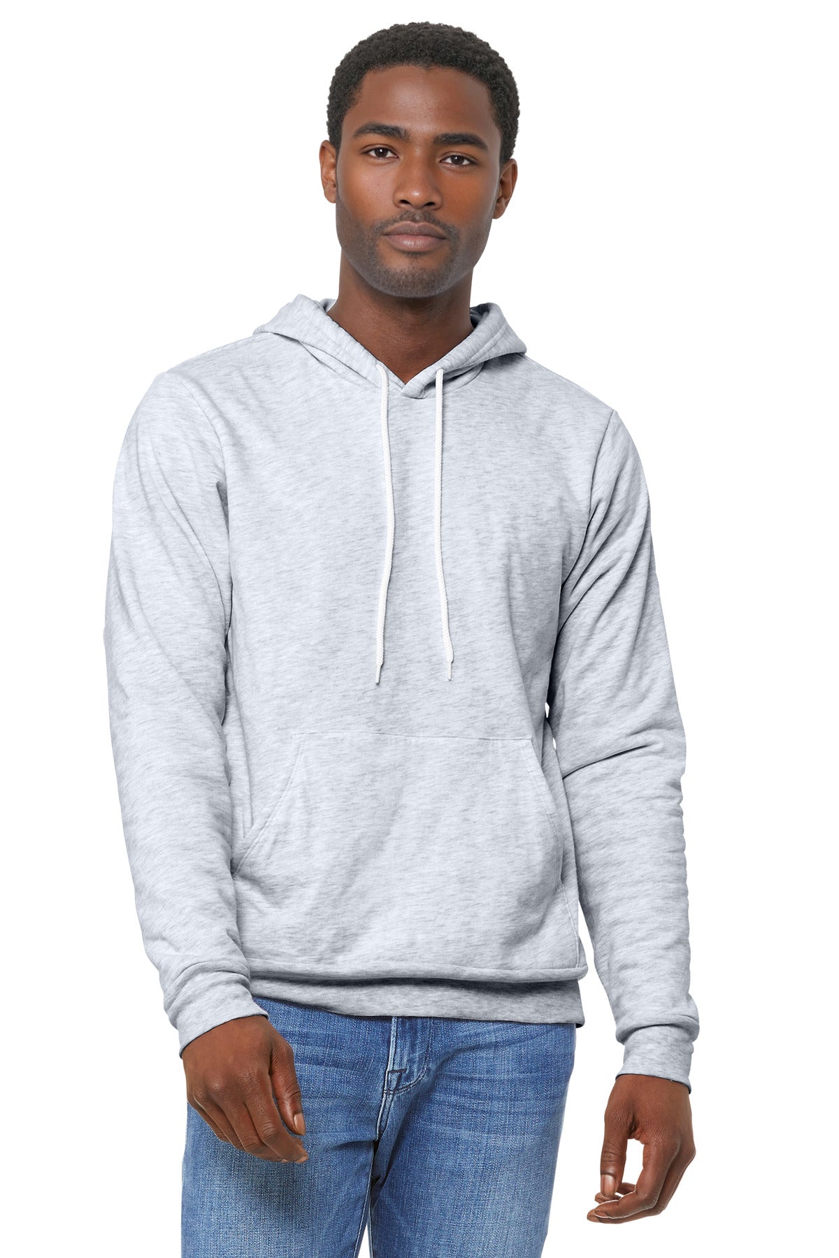 BELLA+CANVAS  Unisex Sponge Fleece Pullover Hoodie - Ash