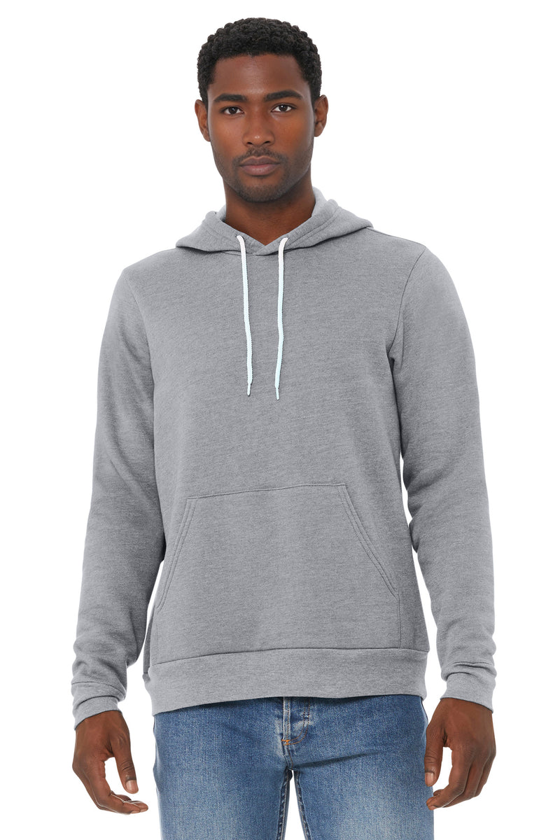 BELLA+CANVAS  Unisex Sponge Fleece Pullover Hoodie - Athletic Heather