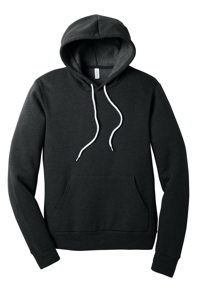 BELLA+CANVAS  Unisex Sponge Fleece Pullover Hoodie - Black Heather