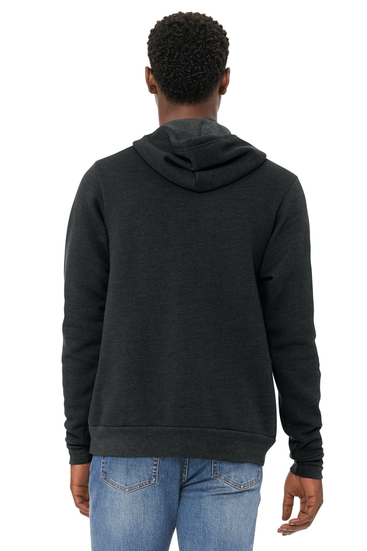 BELLA+CANVAS  Unisex Sponge Fleece Pullover Hoodie - Black Heather