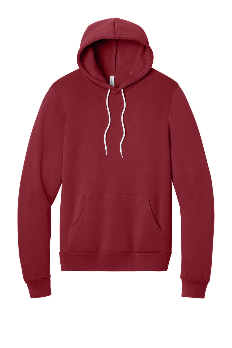 BELLA+CANVAS  Unisex Sponge Fleece Pullover Hoodie - Cardinal