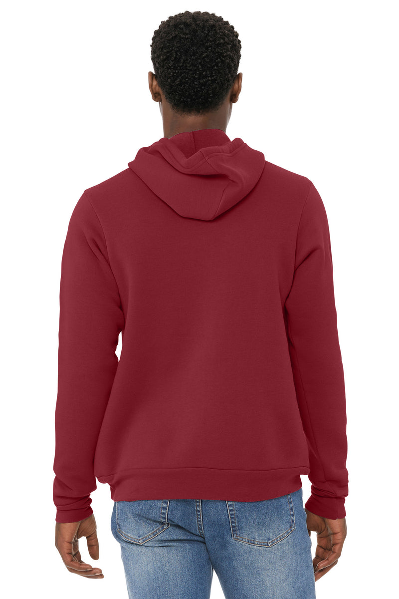 BELLA+CANVAS  Unisex Sponge Fleece Pullover Hoodie - Cardinal