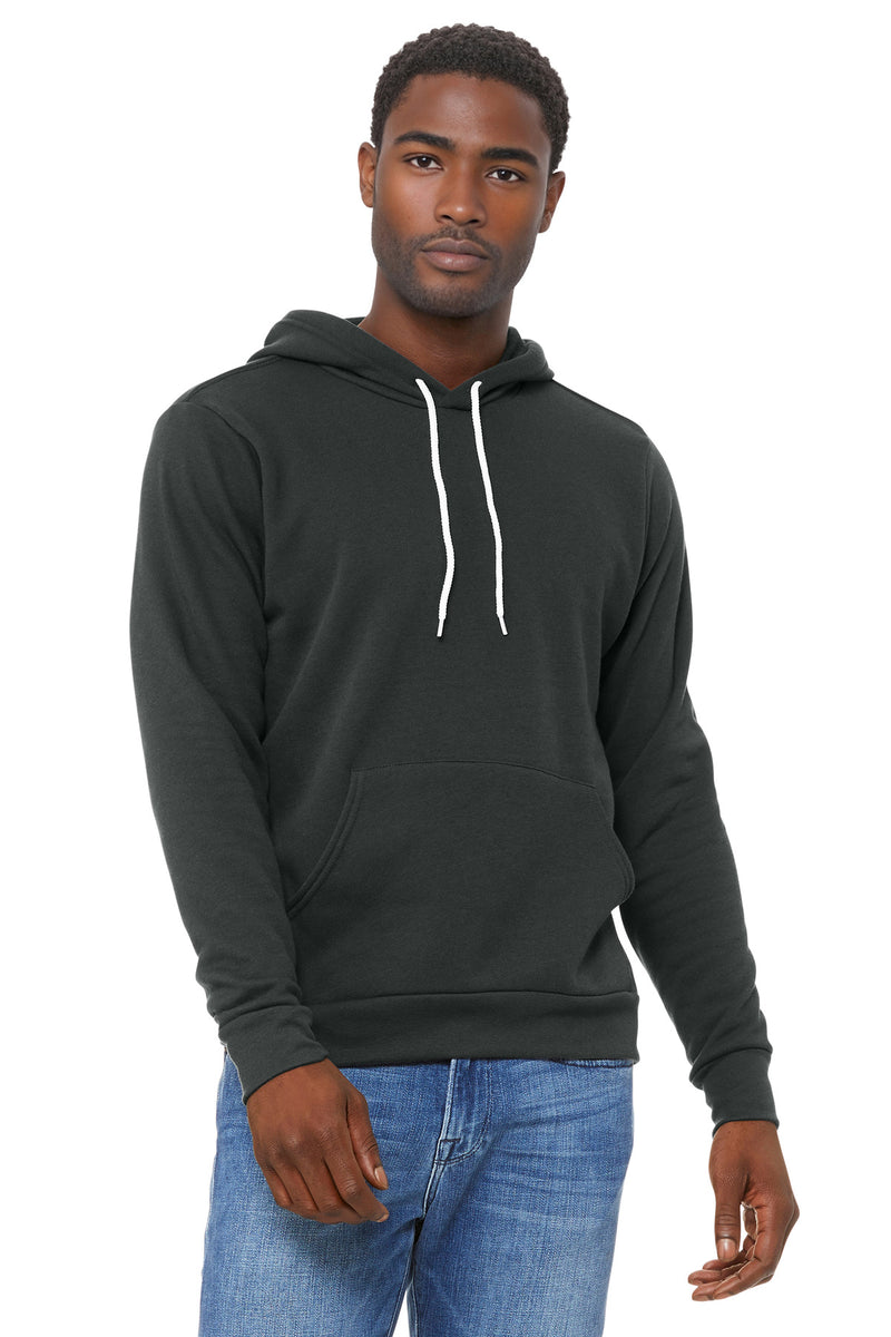 BELLA+CANVAS  Unisex Sponge Fleece Pullover Hoodie - Dark Grey