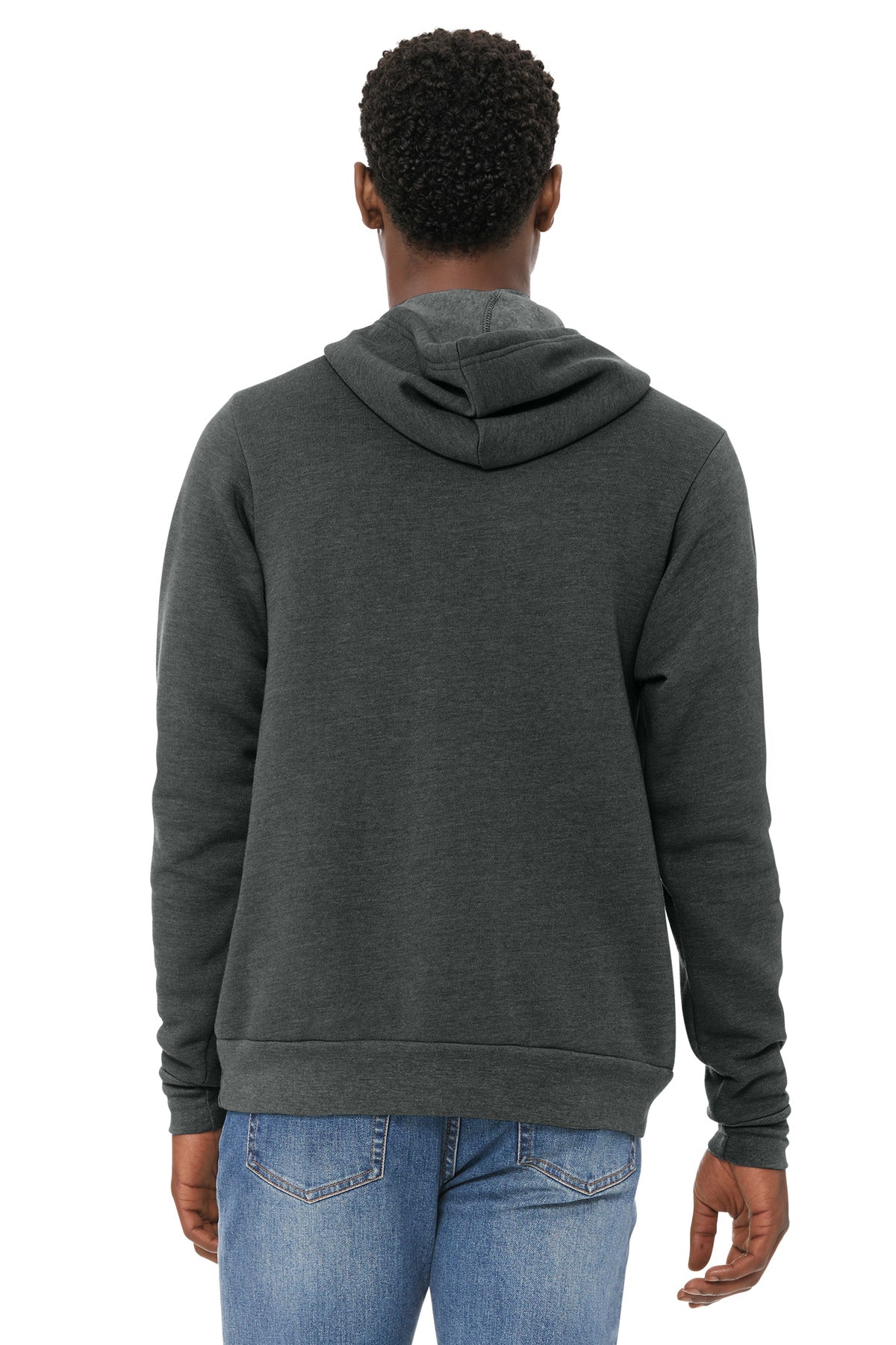 BELLA+CANVAS  Unisex Sponge Fleece Pullover Hoodie - Dark Grey Heather