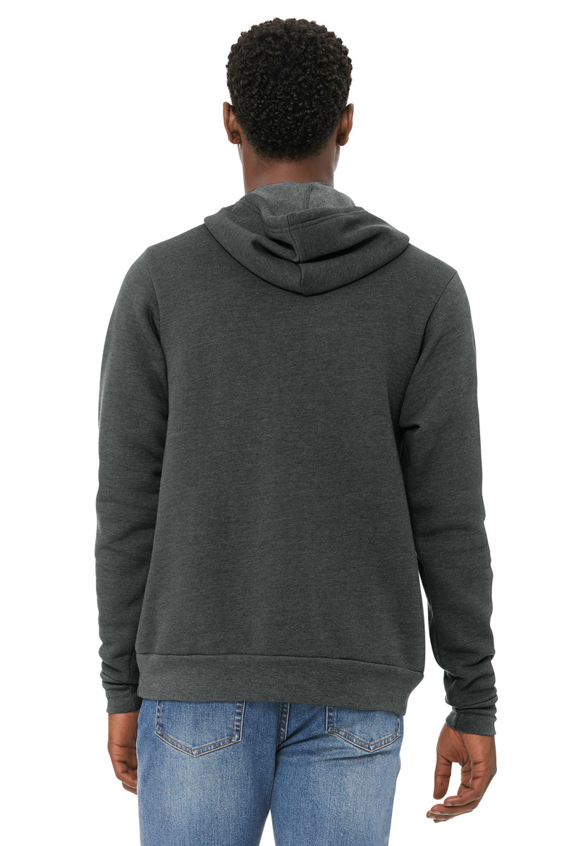 BELLA+CANVAS  Unisex Sponge Fleece Pullover Hoodie - Dark Grey Heather