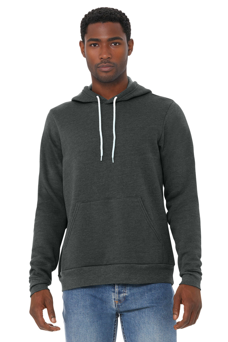 BELLA+CANVAS  Unisex Sponge Fleece Pullover Hoodie - Dark Grey Heather