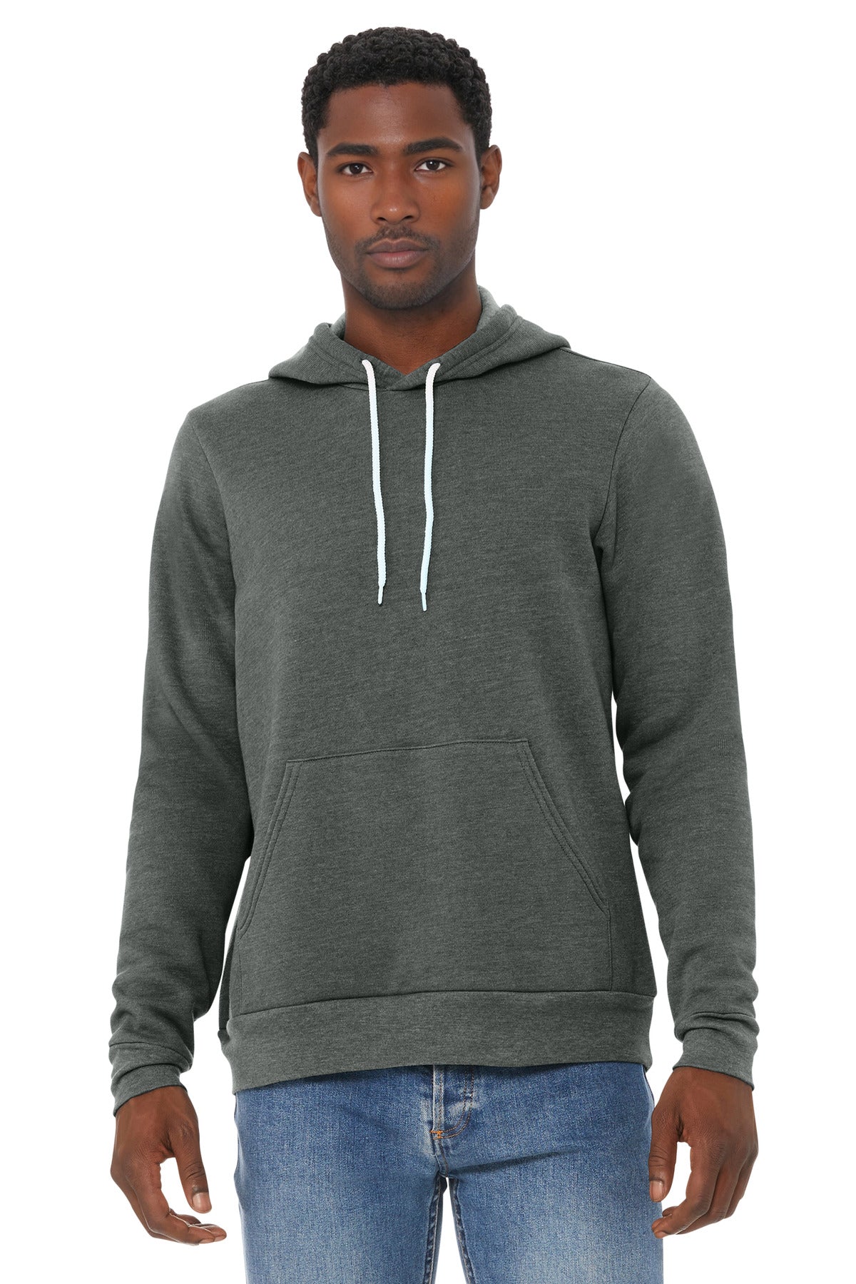 BELLA+CANVAS  Unisex Sponge Fleece Pullover Hoodie - Deep Heather