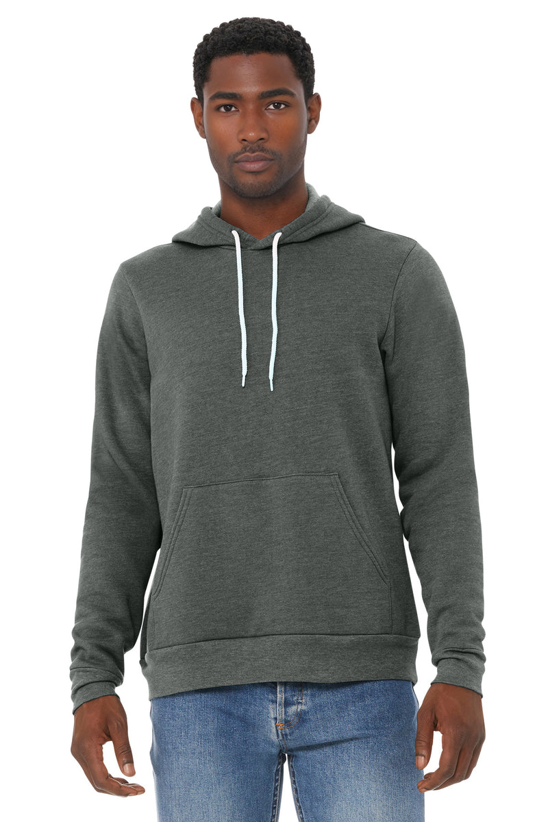 BELLA+CANVAS  Unisex Sponge Fleece Pullover Hoodie - Deep Heather