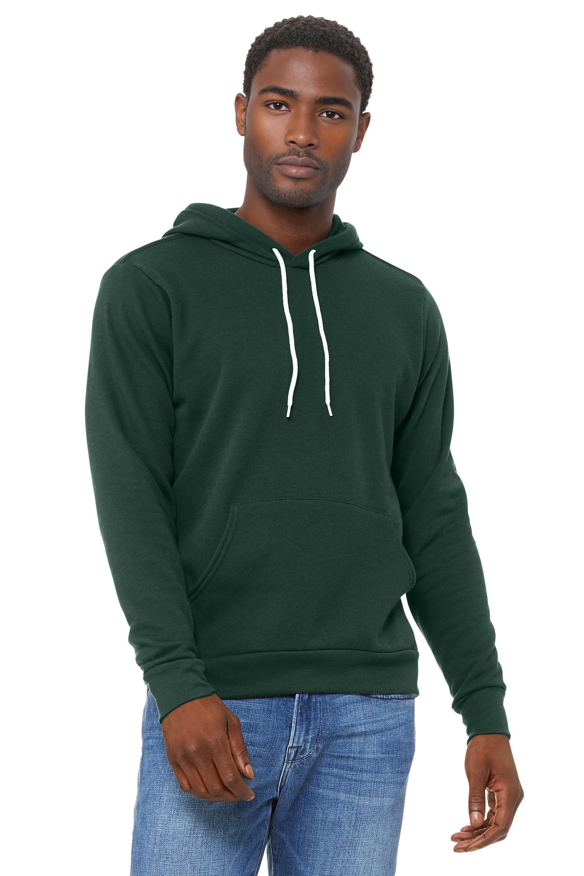 BELLA+CANVAS  Unisex Sponge Fleece Pullover Hoodie - Forest
