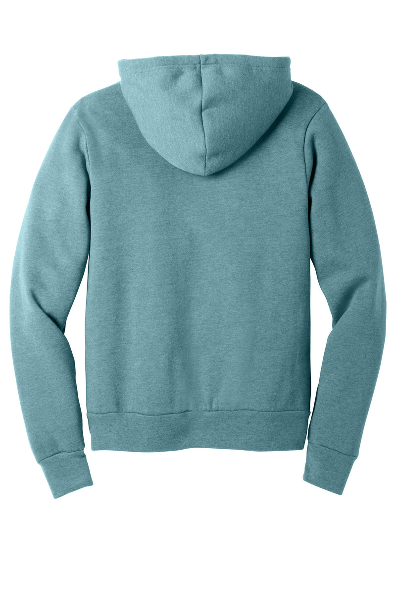 BELLA+CANVAS  Unisex Sponge Fleece Pullover Hoodie - Heather Blue Lagoon