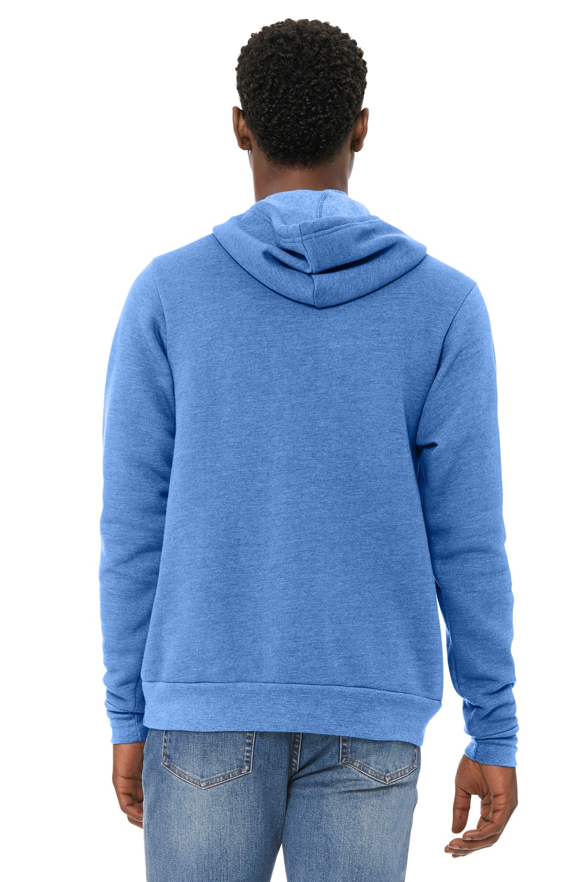 BELLA+CANVAS  Unisex Sponge Fleece Pullover Hoodie - Heather Columbia Blue