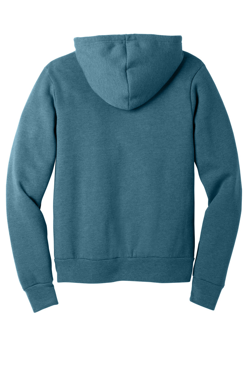 BELLA+CANVAS  Unisex Sponge Fleece Pullover Hoodie - Heather Deep Teal