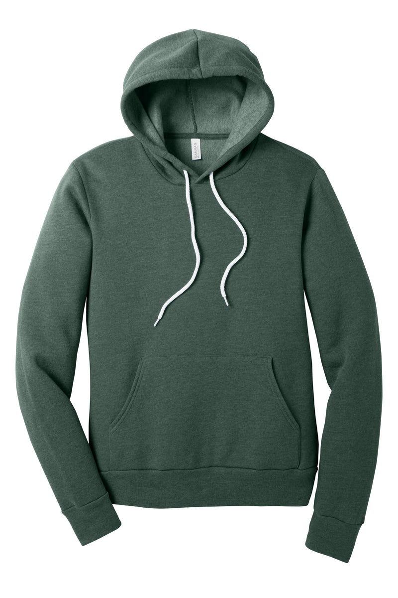 BELLA+CANVAS  Unisex Sponge Fleece Pullover Hoodie - Heather Forest