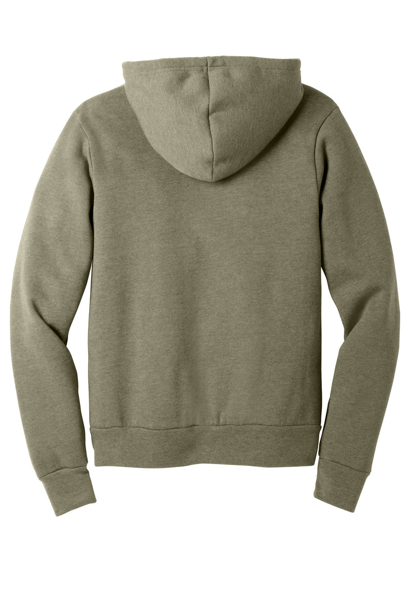 BELLA+CANVAS  Unisex Sponge Fleece Pullover Hoodie - Heather Olive