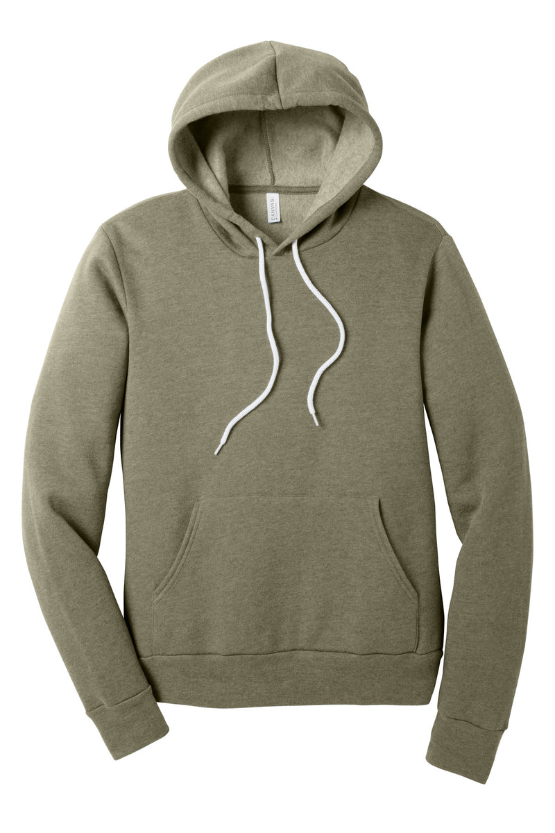 BELLA+CANVAS  Unisex Sponge Fleece Pullover Hoodie - Heather Olive