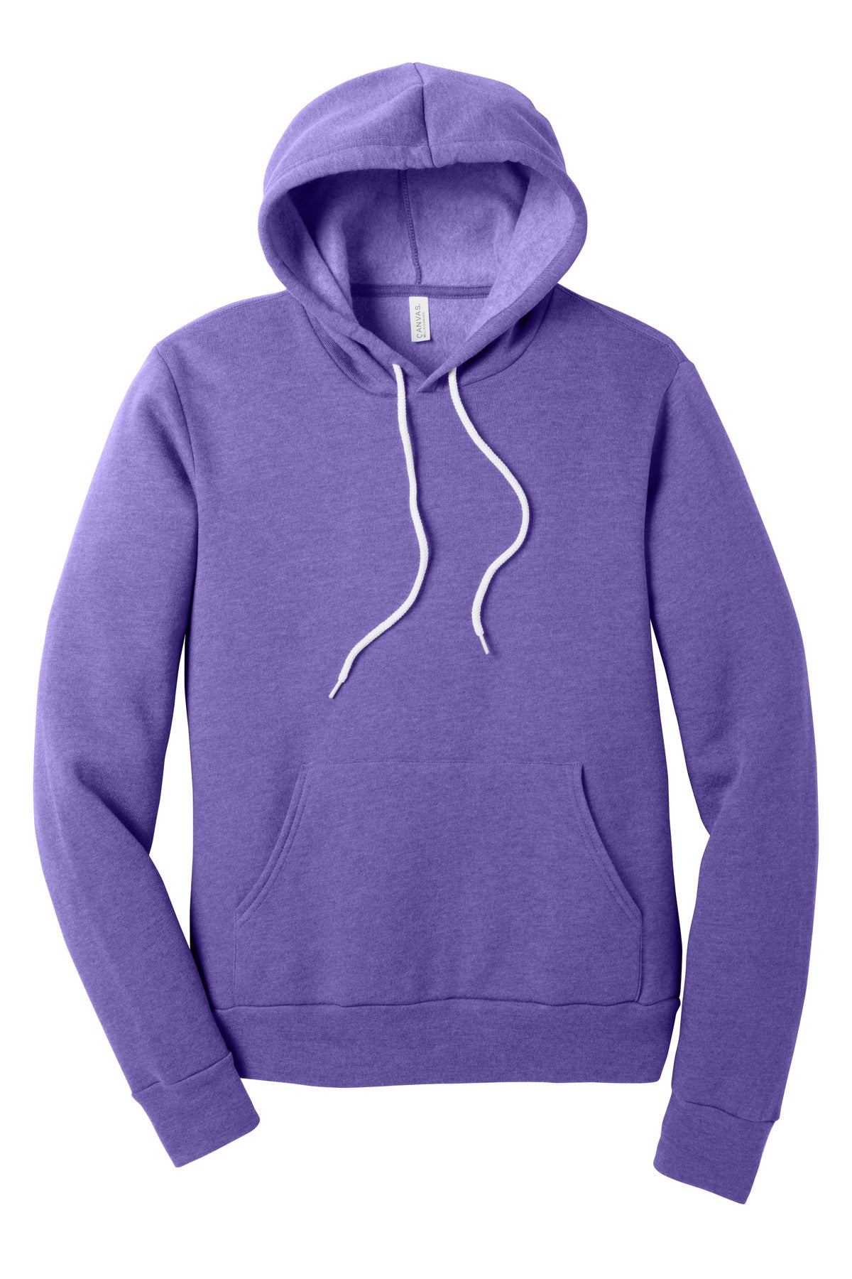 BELLA+CANVAS  Unisex Sponge Fleece Pullover Hoodie - Heather Team Purple