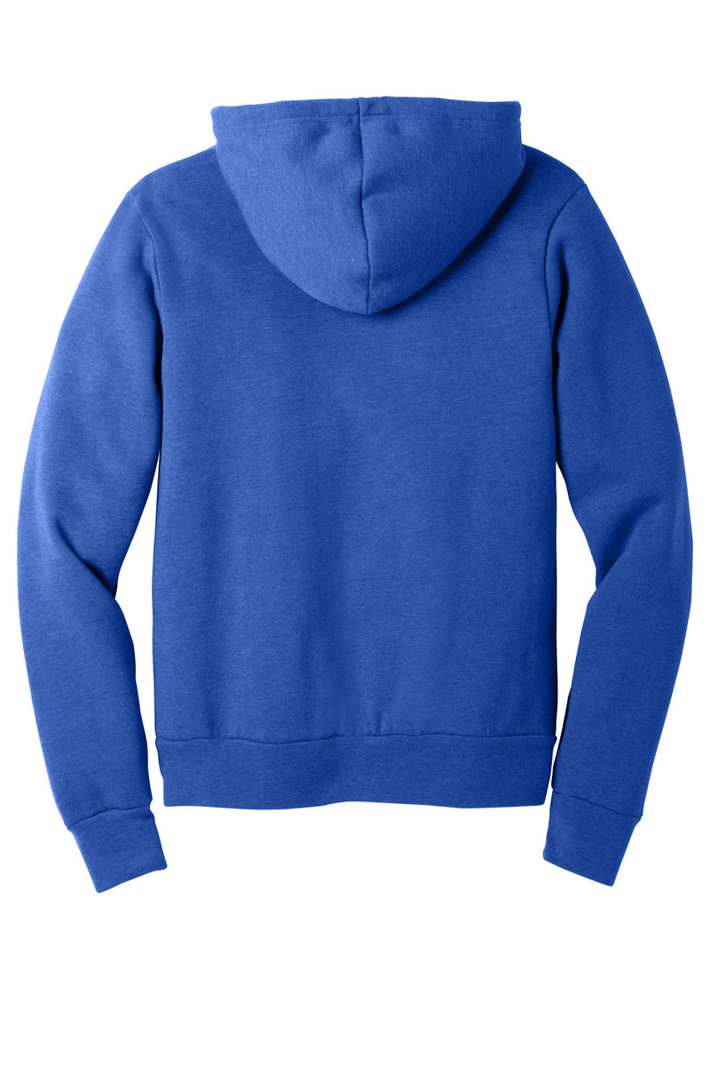 BELLA+CANVAS  Unisex Sponge Fleece Pullover Hoodie - Heather True Royal