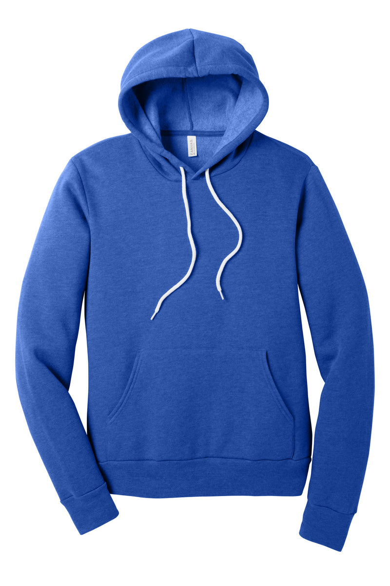 BELLA+CANVAS  Unisex Sponge Fleece Pullover Hoodie - Heather True Royal