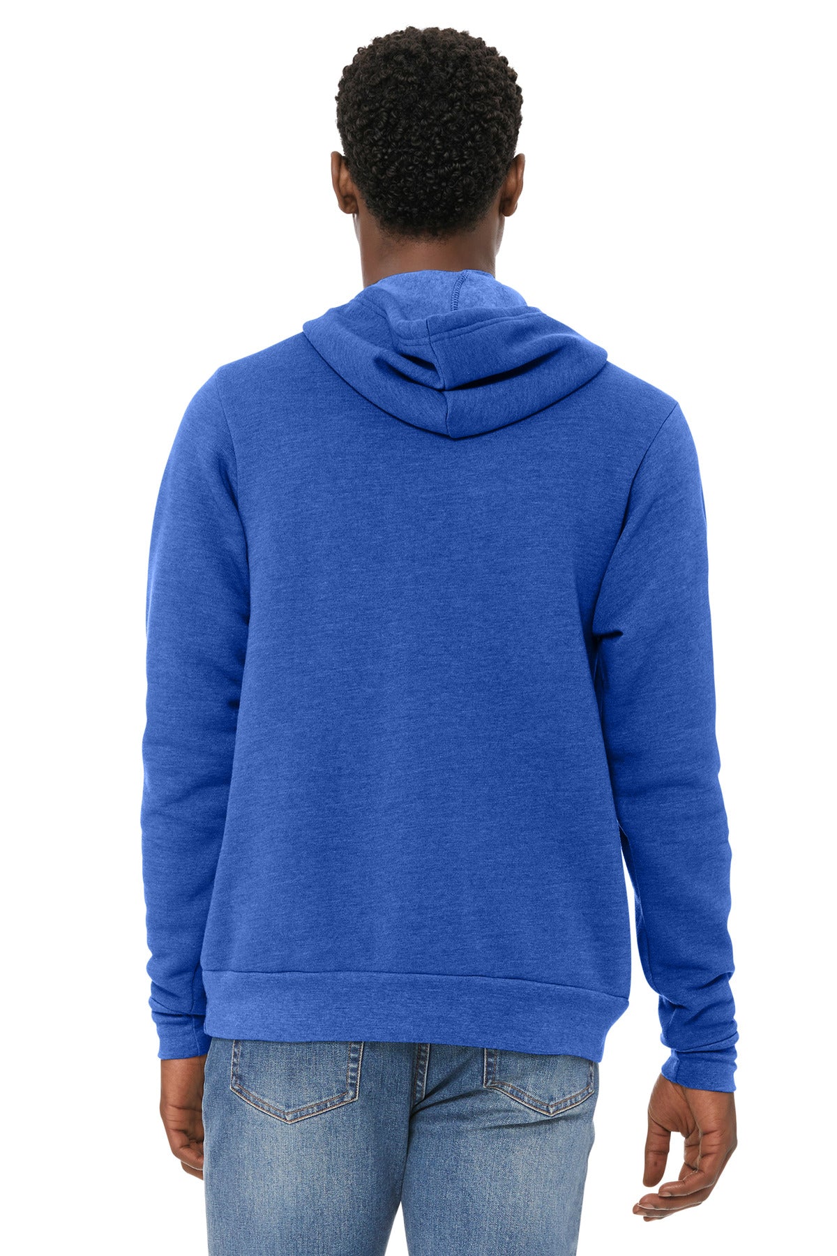 BELLA+CANVAS  Unisex Sponge Fleece Pullover Hoodie - Heather True Royal