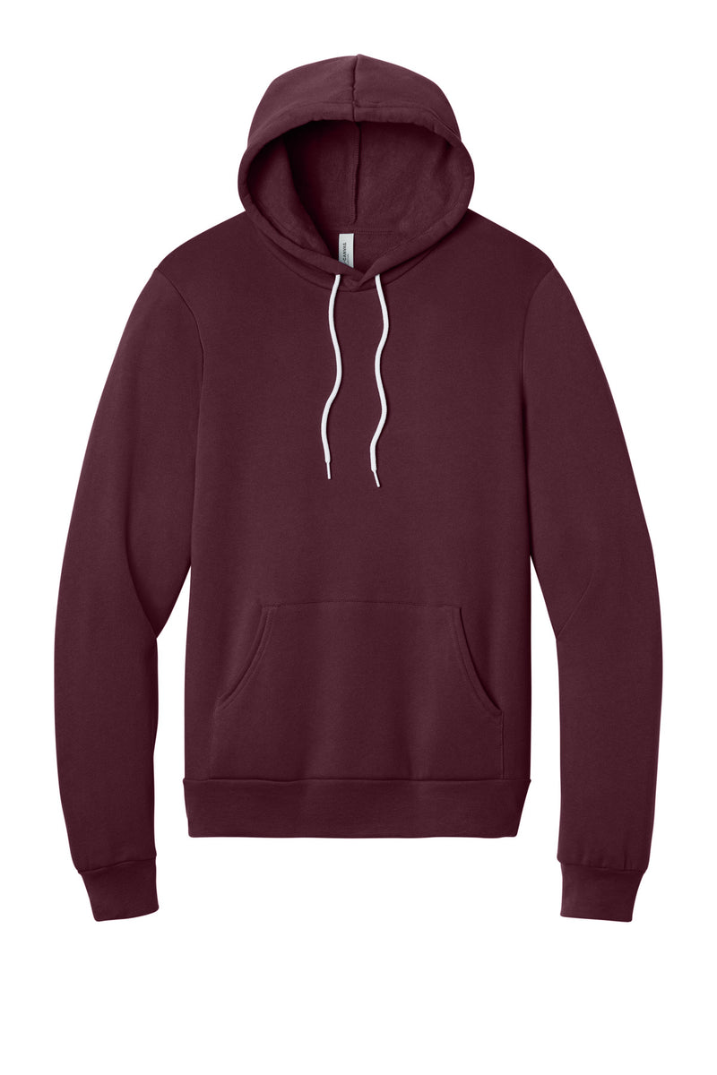 BELLA+CANVAS  Unisex Sponge Fleece Pullover Hoodie - Maroon