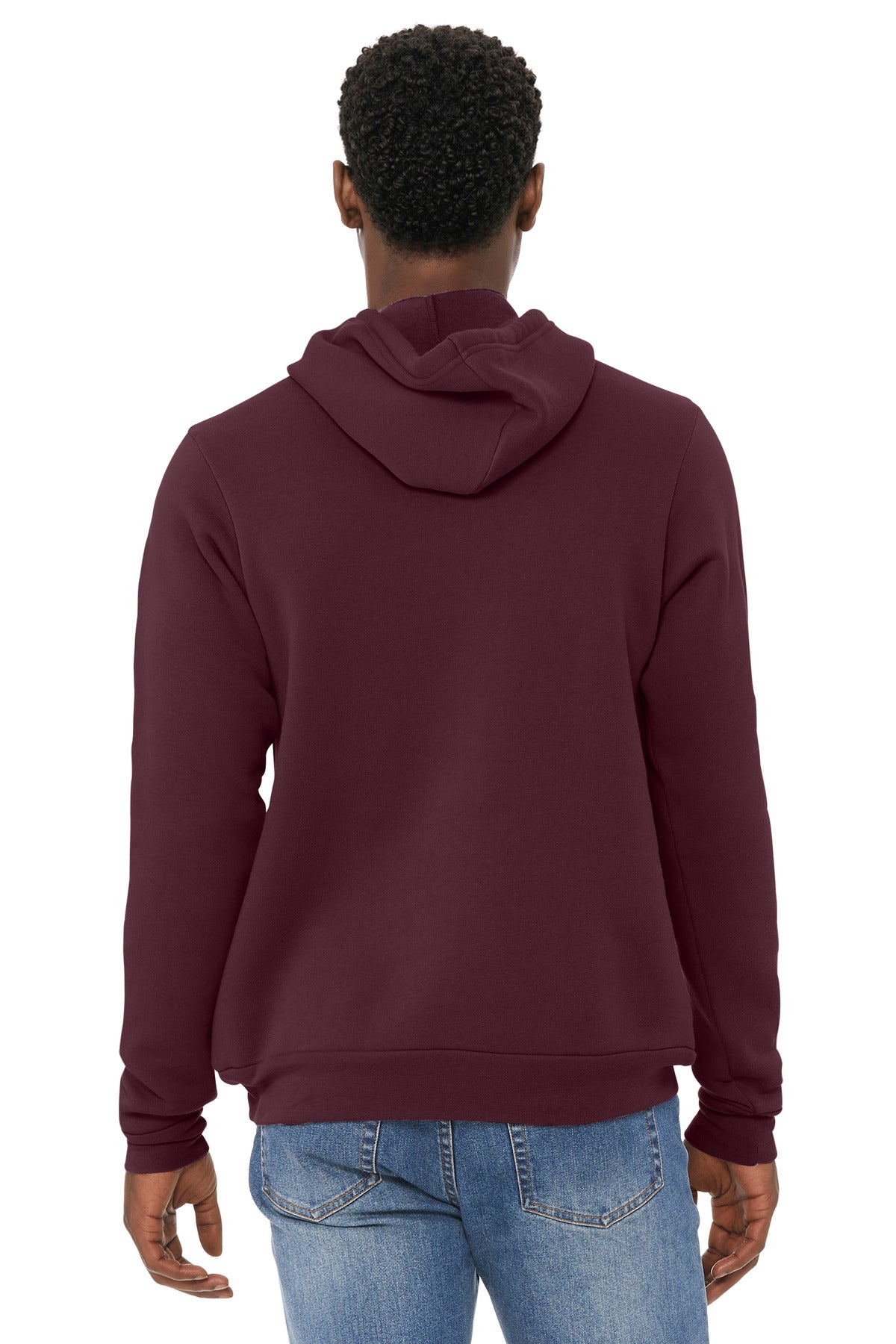 BELLA+CANVAS  Unisex Sponge Fleece Pullover Hoodie - Maroon