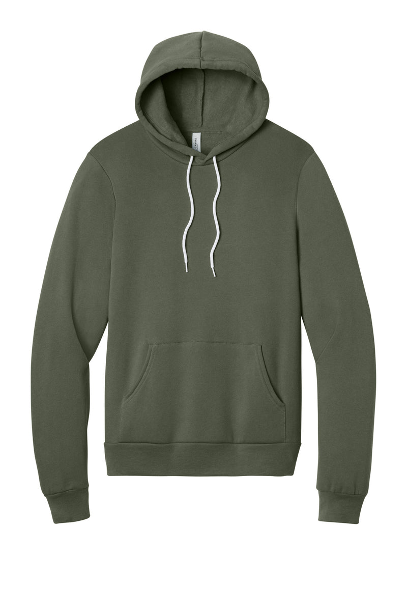BELLA+CANVAS  Unisex Sponge Fleece Pullover Hoodie - Military Green