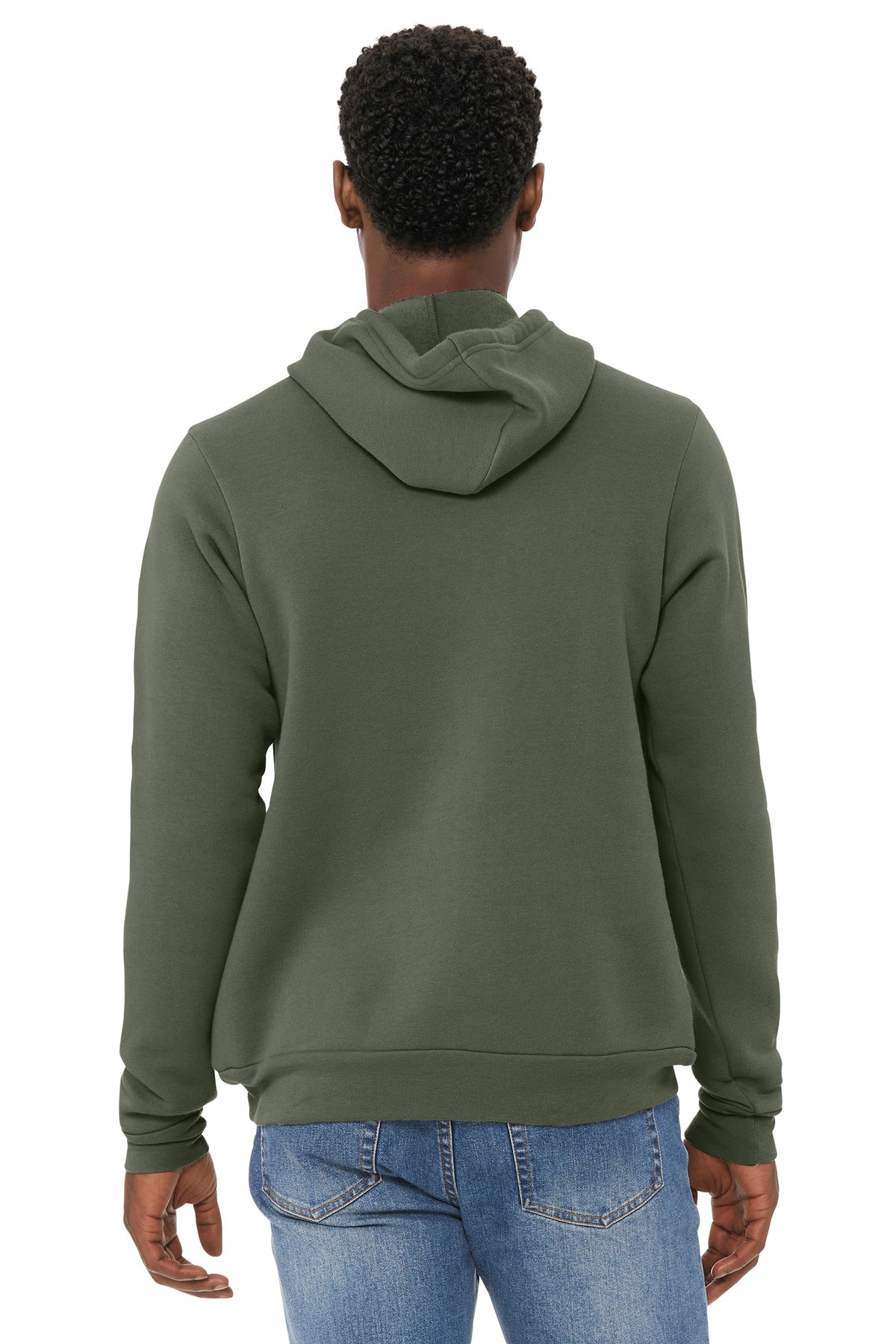 BELLA+CANVAS  Unisex Sponge Fleece Pullover Hoodie - Military Green