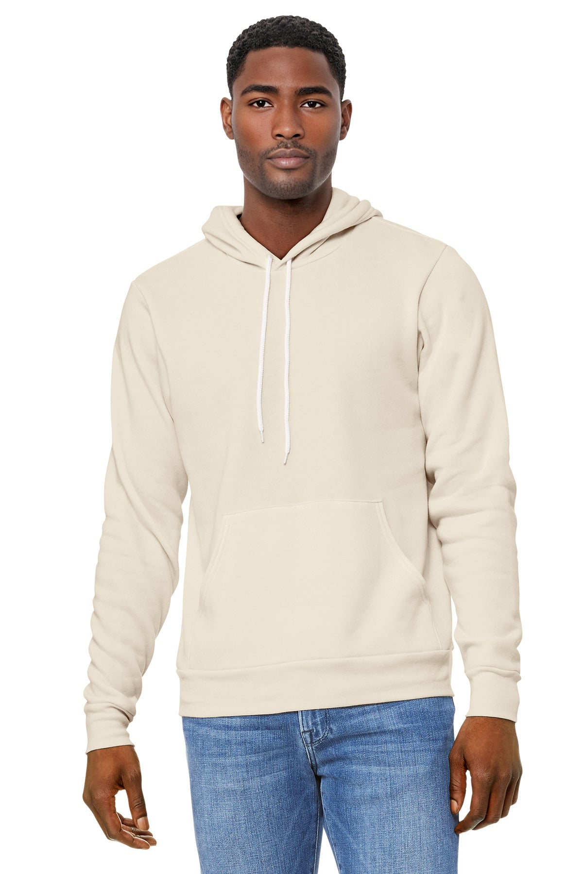 BELLA+CANVAS  Unisex Sponge Fleece Pullover Hoodie - Natural